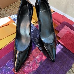 Stuart Weitzman patent leather 4” pumps